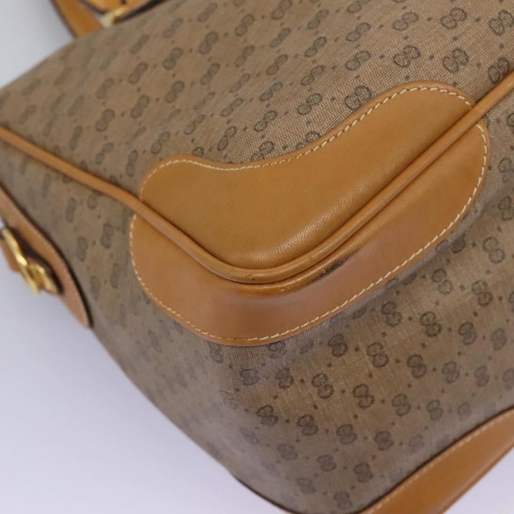 GUCCI Micro GG Supreme Hand Bag PVC 2way Beige Gold 002 123 0033 Auth 118246 - Picture 16 of 16